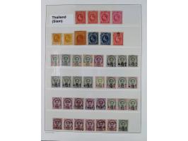 1883/99, album page with 41 classic issues, 1889 different overprint types 1 and 2, unused and fine.