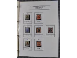 1918/19, interesting, unused/mint never hinged/used collection “Germania overprint issues,” including local issues with bette