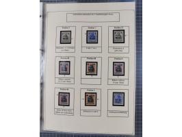 1918/19, interesting, unused/mint never hinged/used collection “Germania overprint issues,” including local issues with bette