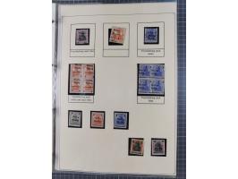 1918/19, interesting, unused/mint never hinged/used collection “Germania overprint issues,” including local issues with bette