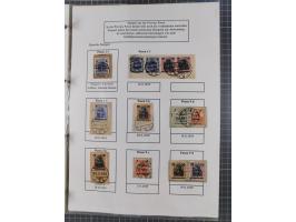 1918/19, interesting, unused/mint never hinged/used collection “Germania overprint issues,” including local issues with bette