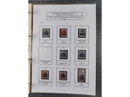 1918/19, interesting, unused/mint never hinged/used collection “Germania overprint issues,” including local issues with bette