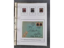 1918/19, interesting, unused/mint never hinged/used collection “Germania overprint issues,” including local issues with bette