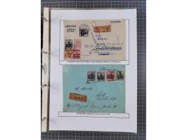 1918/19, interesting, unused/mint never hinged/used collection “Germania overprint issues,” including local issues with bette