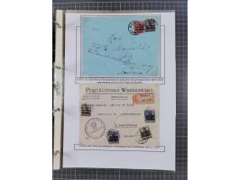 1918/19, interesting, unused/mint never hinged/used collection “Germania overprint issues,” including local issues with bette