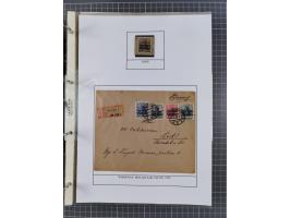 1918/19, interesting, unused/mint never hinged/used collection “Germania overprint issues,” including local issues with bette