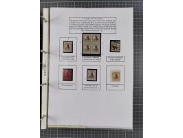 1918/19, interesting, unused/mint never hinged/used collection “Germania overprint issues,” including local issues with bette