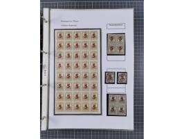 1918/19, interesting, unused/mint never hinged/used collection “Germania overprint issues,” including local issues with bette