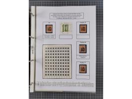 1918/19, interesting, unused/mint never hinged/used collection “Germania overprint issues,” including local issues with bette