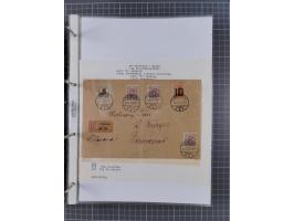 1918/19, interesting, unused/mint never hinged/used collection “Germania overprint issues,” including local issues with bette