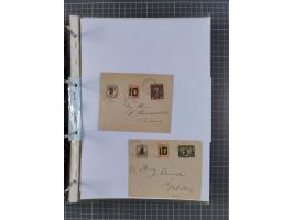 1918/19, interesting, unused/mint never hinged/used collection “Germania overprint issues,” including local issues with bette