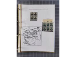 1918/19, interesting, unused/mint never hinged/used collection “Germania overprint issues,” including local issues with bette