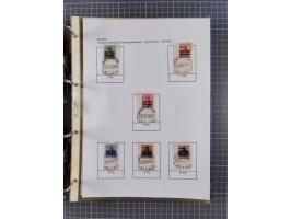 1918/19, interesting, unused/mint never hinged/used collection “Germania overprint issues,” including local issues with bette