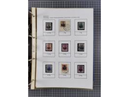 1918/19, interesting, unused/mint never hinged/used collection “Germania overprint issues,” including local issues with bette