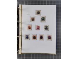 1918/19, interesting, unused/mint never hinged/used collection “Germania overprint issues,” including local issues with bette