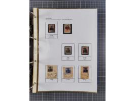 1918/19, interesting, unused/mint never hinged/used collection “Germania overprint issues,” including local issues with bette