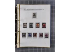 1918/19, interesting, unused/mint never hinged/used collection “Germania overprint issues,” including local issues with bette