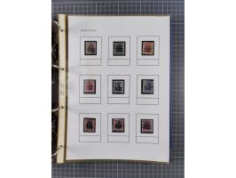 1918/19, interesting, unused/mint never hinged/used collection “Germania overprint issues,” including local issues with bette