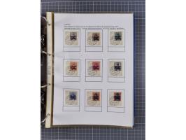 1918/19, interesting, unused/mint never hinged/used collection “Germania overprint issues,” including local issues with bette