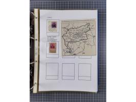 1918/19, interesting, unused/mint never hinged/used collection “Germania overprint issues,” including local issues with bette