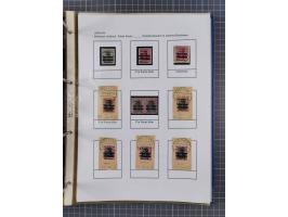 1918/19, interesting, unused/mint never hinged/used collection “Germania overprint issues,” including local issues with bette