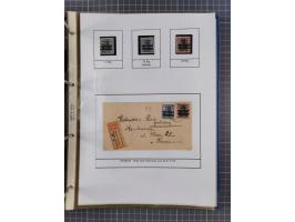 1918/19, interesting, unused/mint never hinged/used collection “Germania overprint issues,” including local issues with bette