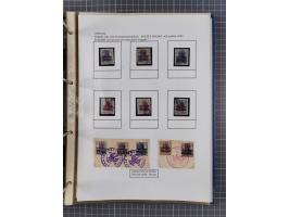 1918/19, interesting, unused/mint never hinged/used collection “Germania overprint issues,” including local issues with bette