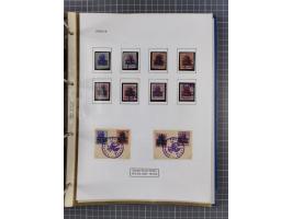 1918/19, interesting, unused/mint never hinged/used collection “Germania overprint issues,” including local issues with bette