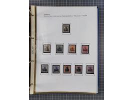 1918/19, interesting, unused/mint never hinged/used collection “Germania overprint issues,” including local issues with bette