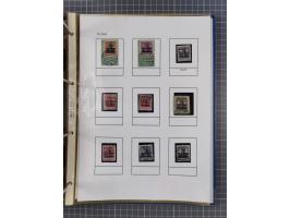 1918/19, interesting, unused/mint never hinged/used collection “Germania overprint issues,” including local issues with bette