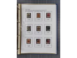 1918/19, interesting, unused/mint never hinged/used collection “Germania overprint issues,” including local issues with bette