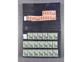 1880/1980, unused/mint never hinged dealer stock on cards, including a lot of material with better issues from Denmark, Italy