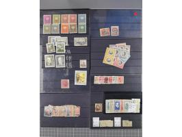1880/1980, unused/mint never hinged dealer stock on cards, including a lot of material with better issues from Denmark, Italy