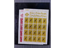 1880/1980, unused/mint never hinged dealer stock on cards, including a lot of material with better issues from Denmark, Italy