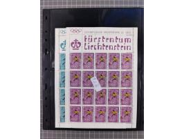 1880/1980, unused/mint never hinged dealer stock on cards, including a lot of material with better issues from Denmark, Italy