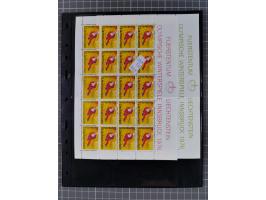 1880/1980, unused/mint never hinged dealer stock on cards, including a lot of material with better issues from Denmark, Italy