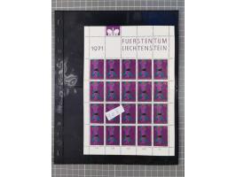 1880/1980, unused/mint never hinged dealer stock on cards, including a lot of material with better issues from Denmark, Italy