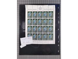 1880/1980, unused/mint never hinged dealer stock on cards, including a lot of material with better issues from Denmark, Italy