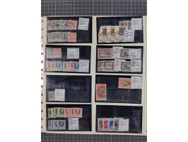 1880/1980, unused/mint never hinged dealer stock on cards, including a lot of material with better issues from Denmark, Italy