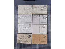 1914/18, 17 Briefe, Karten und Fotos, teils aus Palästina mit AK Deutsche Kolonie Haifa, Bade- ud Entlausungsanstalt, Mil.Mis