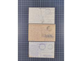 1914/18, 17 Briefe, Karten und Fotos, teils aus Palästina mit AK Deutsche Kolonie Haifa, Bade- ud Entlausungsanstalt, Mil.Mis