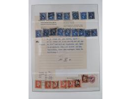 1850/67, ungebrauchte und gestempelte kleine Sammlung mit u.a. Nr. 1 im 4er-Streifen und einigen, teils interessanten Briefen