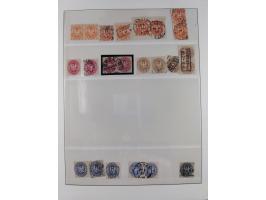 1850/67, ungebrauchte und gestempelte kleine Sammlung mit u.a. Nr. 1 im 4er-Streifen und einigen, teils interessanten Briefen