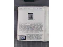 Antarktis: 1961/2016, meist postfrische Sammlung mit Ausgaben von diversen Ländern von Argentinien bis Wallis und Futuna, der