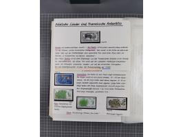 Antarktis: 1961/2016, meist postfrische Sammlung mit Ausgaben von diversen Ländern von Argentinien bis Wallis und Futuna, der