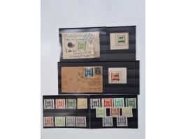 1914/44 (ca.), interesting lot oo about 100 stockcards, including Officials, unused, used and on entires with much interestin