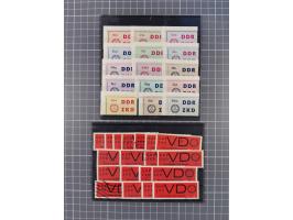 1958/66, 4 Briefe mit ZKD und einer mit "Aushändigung als gewöhnliche Postsendung - Empfänger ist kein ZKD-Teilnehmer - Gebüh