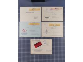 1958/66, 4 Briefe mit ZKD und einer mit "Aushändigung als gewöhnliche Postsendung - Empfänger ist kein ZKD-Teilnehmer - Gebüh