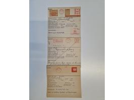 1928/66, over 1000 meter marks as specimen prints on master cards of the “Francotyp” company. Many different countries, inclu