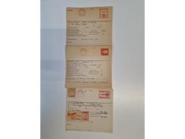 1928/66, over 1000 meter marks as specimen prints on master cards of the “Francotyp” company. Many different countries, inclu